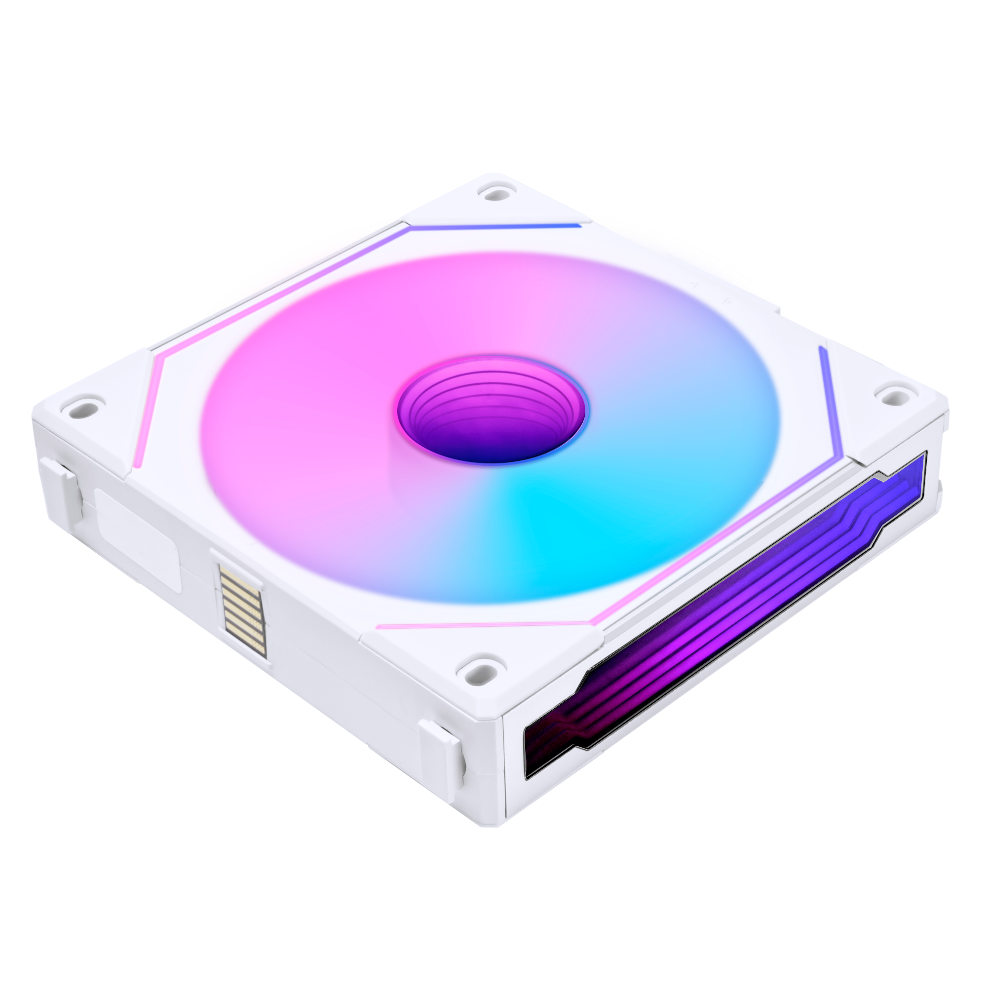 Lian Li UNI FAN SL-INF Reverse - Kabinet køler - 120mm - Hvid med RGB LED lys - 32 dBA