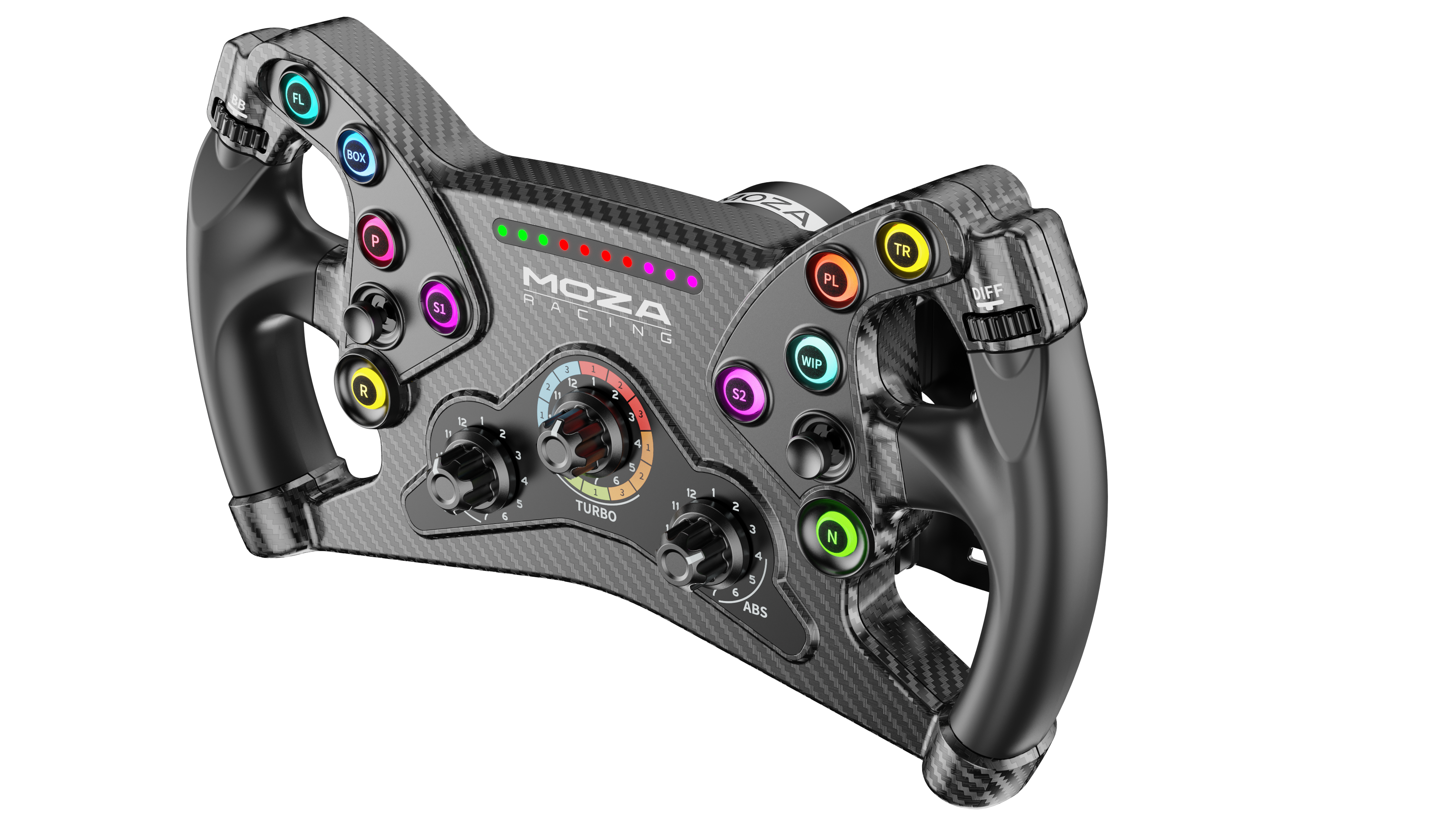 Moza Racing KS Formula Steering Wheel - 300mm butterfly style - Wireless Wheel - PC Spil Tilbehør RS047