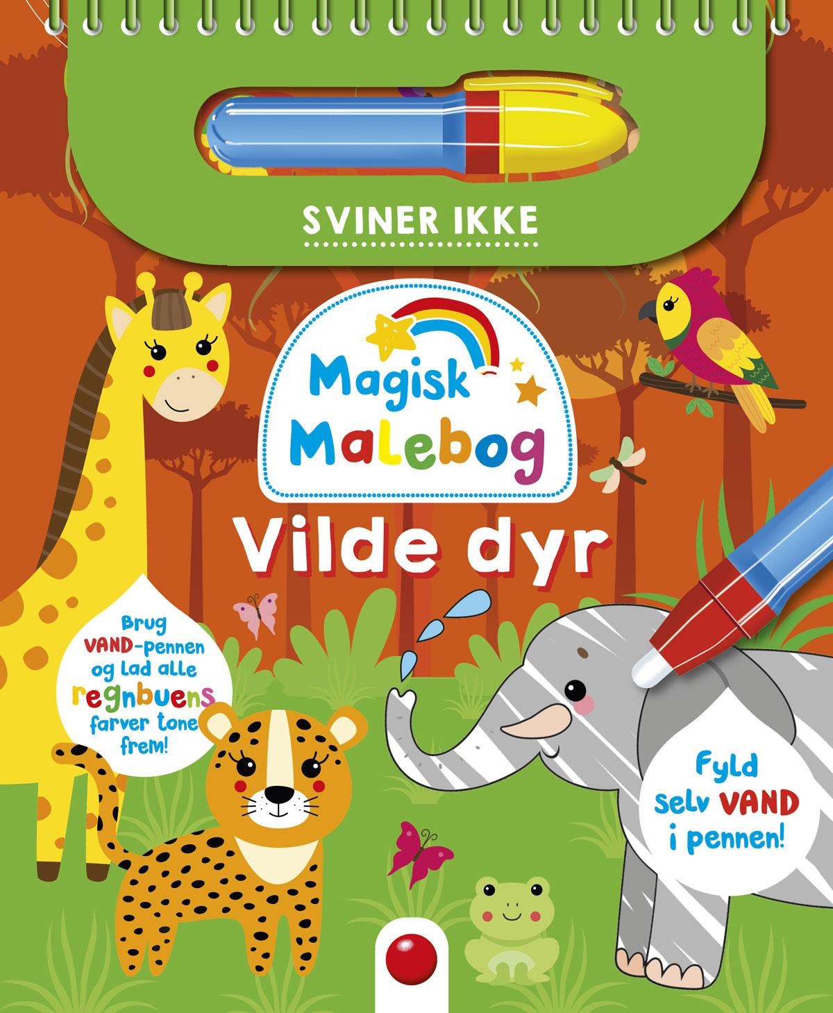 Magisk malebog: Vilde dyr - Hobby Hobby 9788772057323