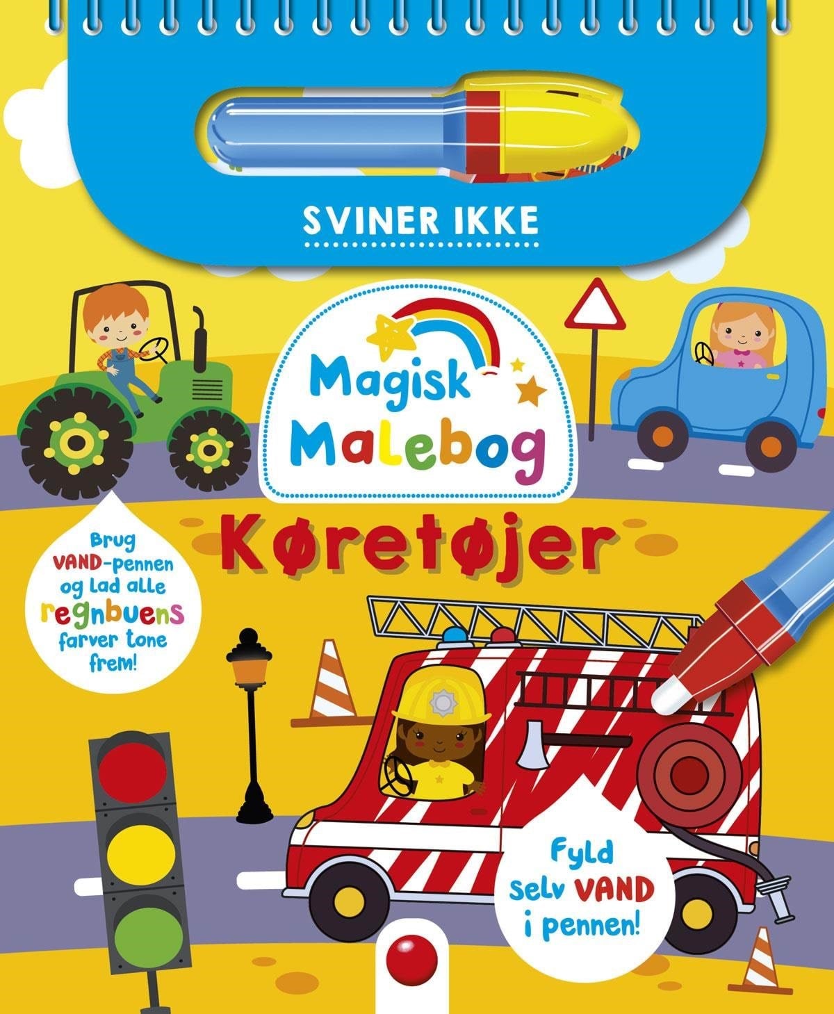 Magisk malebog: Køretøjer - Hobby Hobby 9788772057316