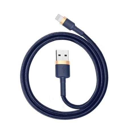Baseus Cafule Lightning cable 2.4A 1m (Gold+Dark blue) Usb Kabel Blå CALKLF-BV3