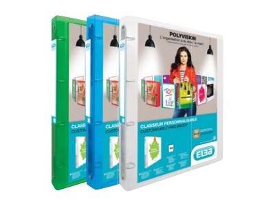 Oxford ELBA Polyvision - presentation ring binder - for A4 - capacity: 100 sheets - transparent white Ringbind 100202276