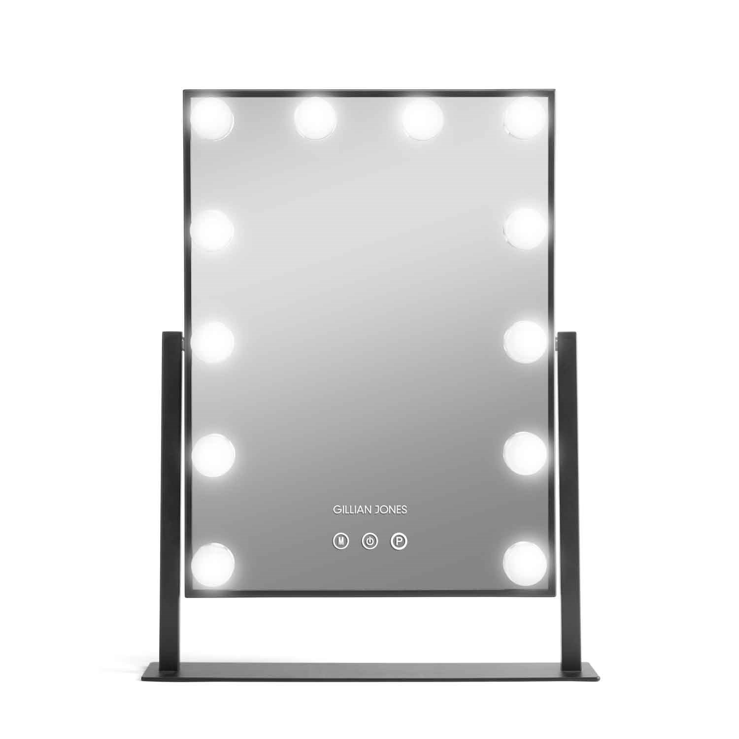 Gillian Jones LED Light Hollywood Mirror Black Makeupspejl 0259-00