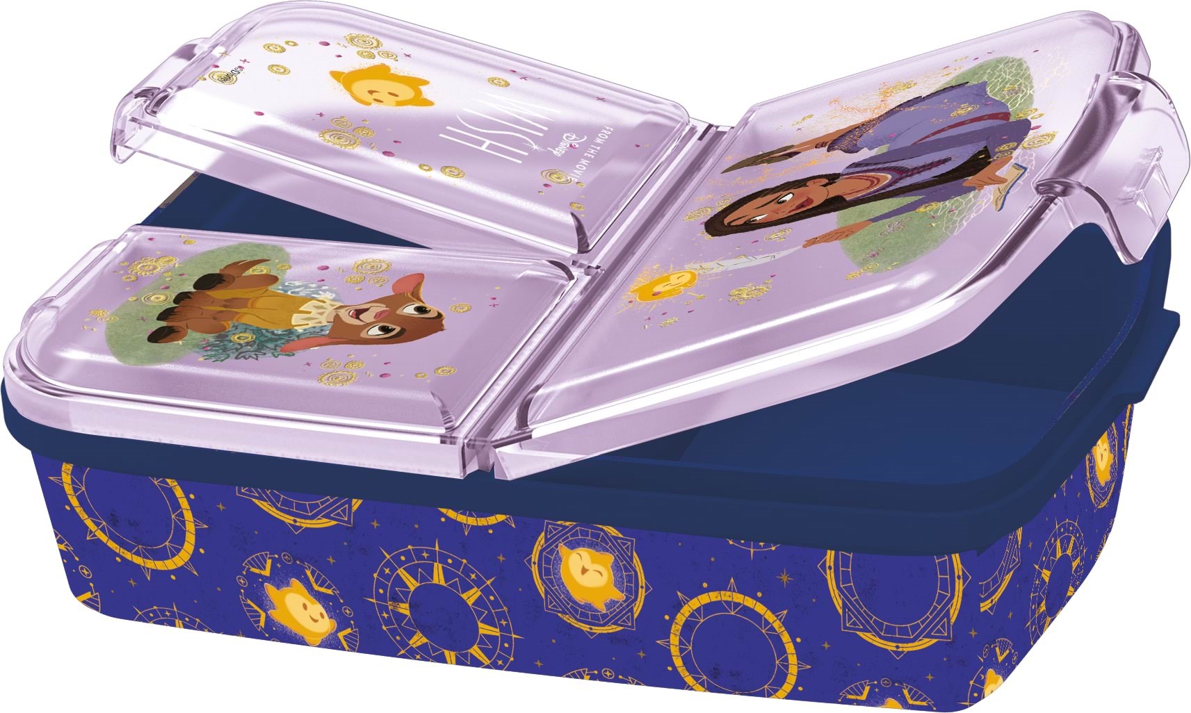 Euromic Disney WISH multi compartment sandwich box 18x13 Skoletilbehoer 088808735-24120