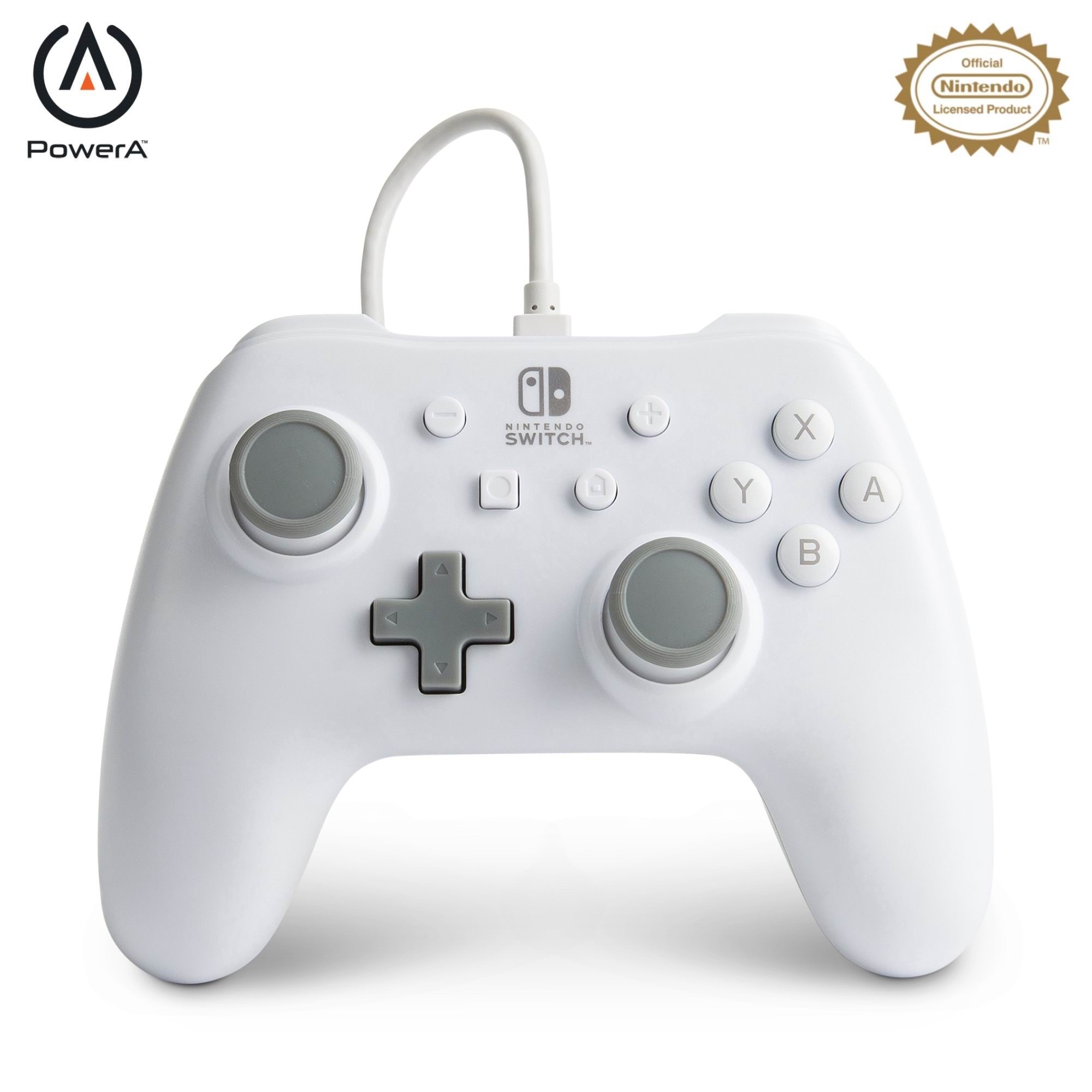 PowerA Kablet controller til Nintendo Switch - hvid - Wired Controller - Nintendo Switch Spil Tilbehør 1517033-03