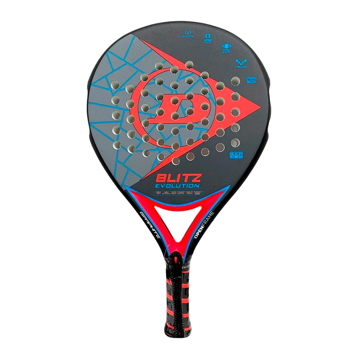Dunlop Blitz Evolution Red HL Padelbat Træningsudstyr DU623986IONE SIZE