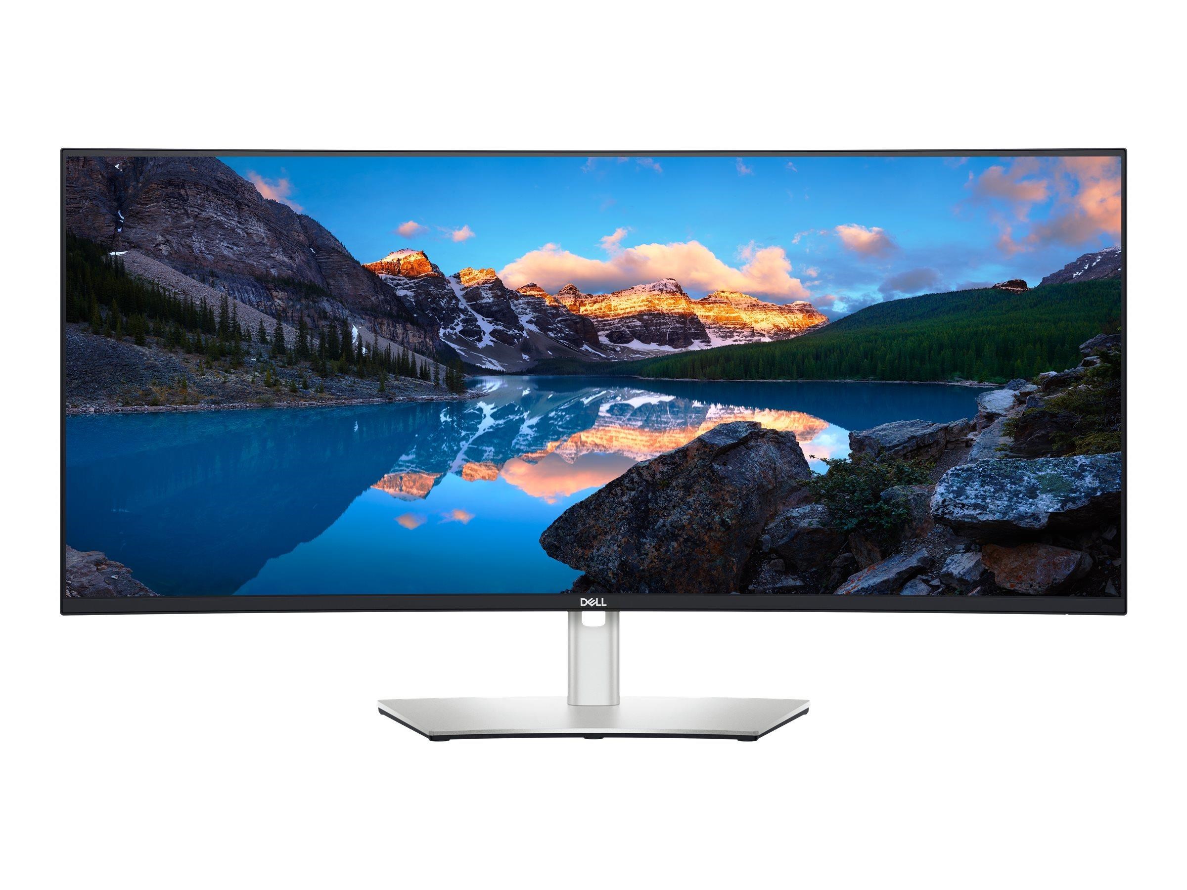 38" Dell U3824DW - Curved - 3840x1600 (WQHD+) - 60Hz - IPS Black - 90W USB-C - KVM switch Computerskærm Silver DELL-U3824DW