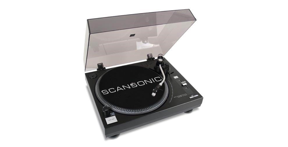 Scansonic USB100 - Pladespiller Sort Pladespiller