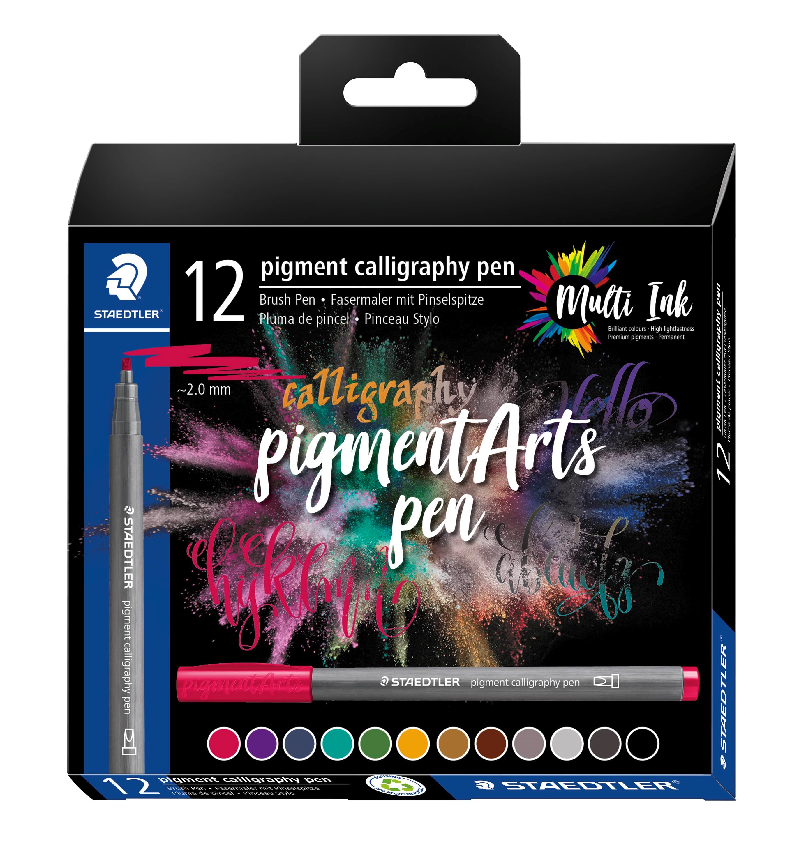 Stædtler Kalligrafi Pen Pigment 12stk/ass Tegneværktøj 375 C12
