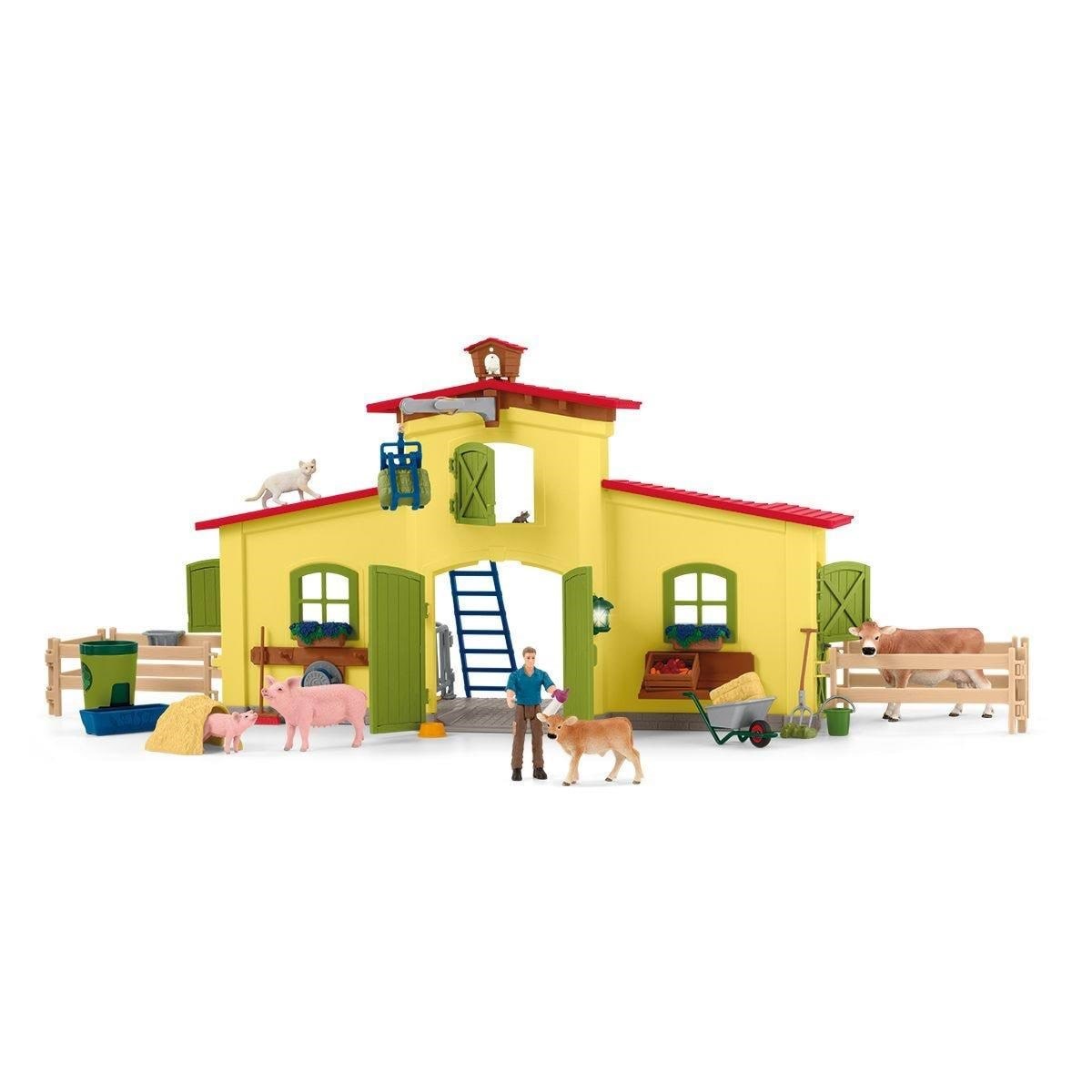 Schleich Stor Gård med Dyr og Tilbehør Legetøj 42605
