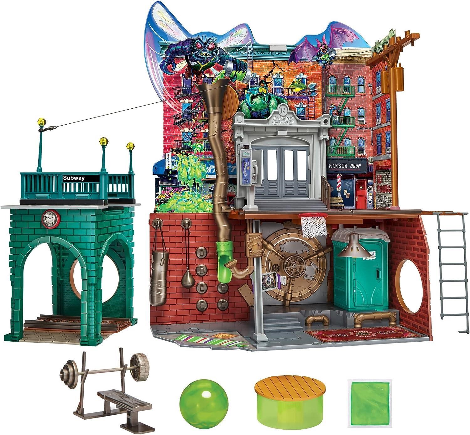 Playmates Toys Turtles Mutant Mayhem Legesæt Sewer Lair Dlx Figur 46-83478