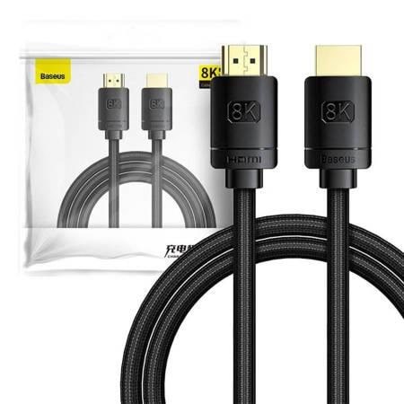 Baseus High Definition Series HDMI 2.1 cable 8K 60Hz 3D HDR 48Gbps 2m (black)