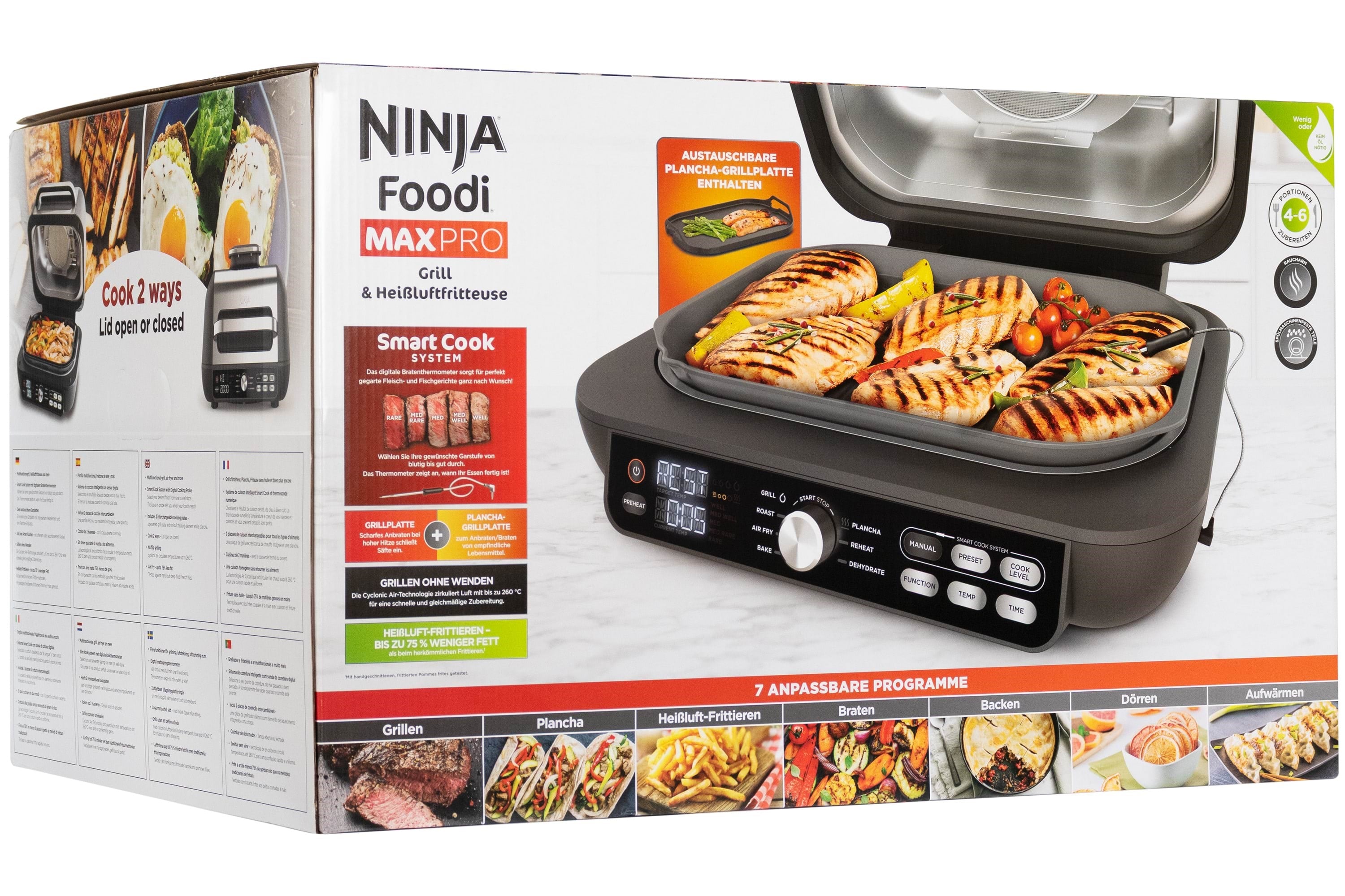 Ninja Foodi Max Pro AG651EU - hot air fryer/grill - black Airfryer