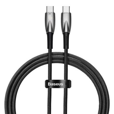Baseus USB-C cable for USB-C Glimmer Series 100W 1m (Black) Usb Kabel Sort CADH000701