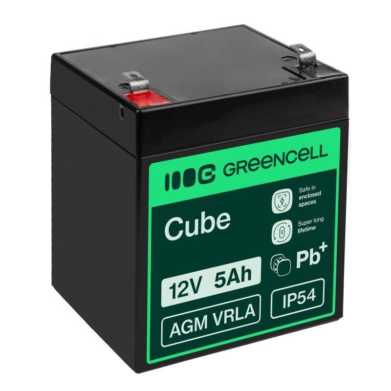 Green Cell AGM 12V 5Ah VRLA Battery Gel deep cycle Ups AGM27