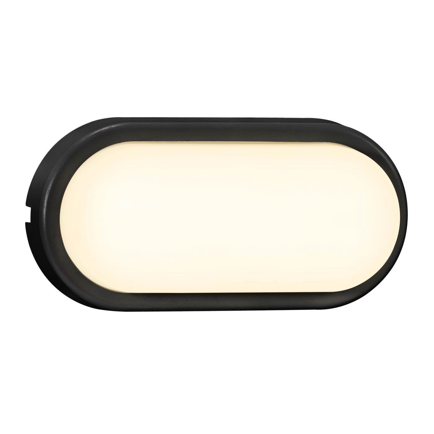 Nordlux Cuba Outdoor Energy Oval udendørs væglampe, sort Lampe 2019181003