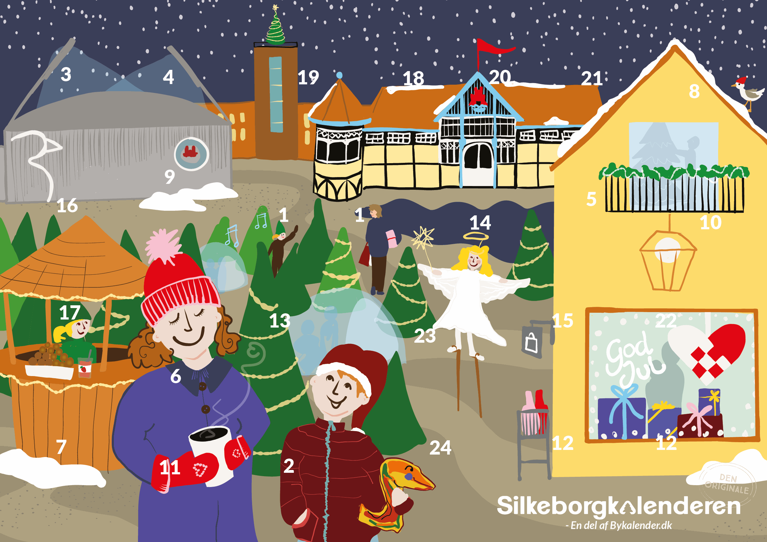 Bykalender Silkeborgkalenderen Julekalender 5745000928132