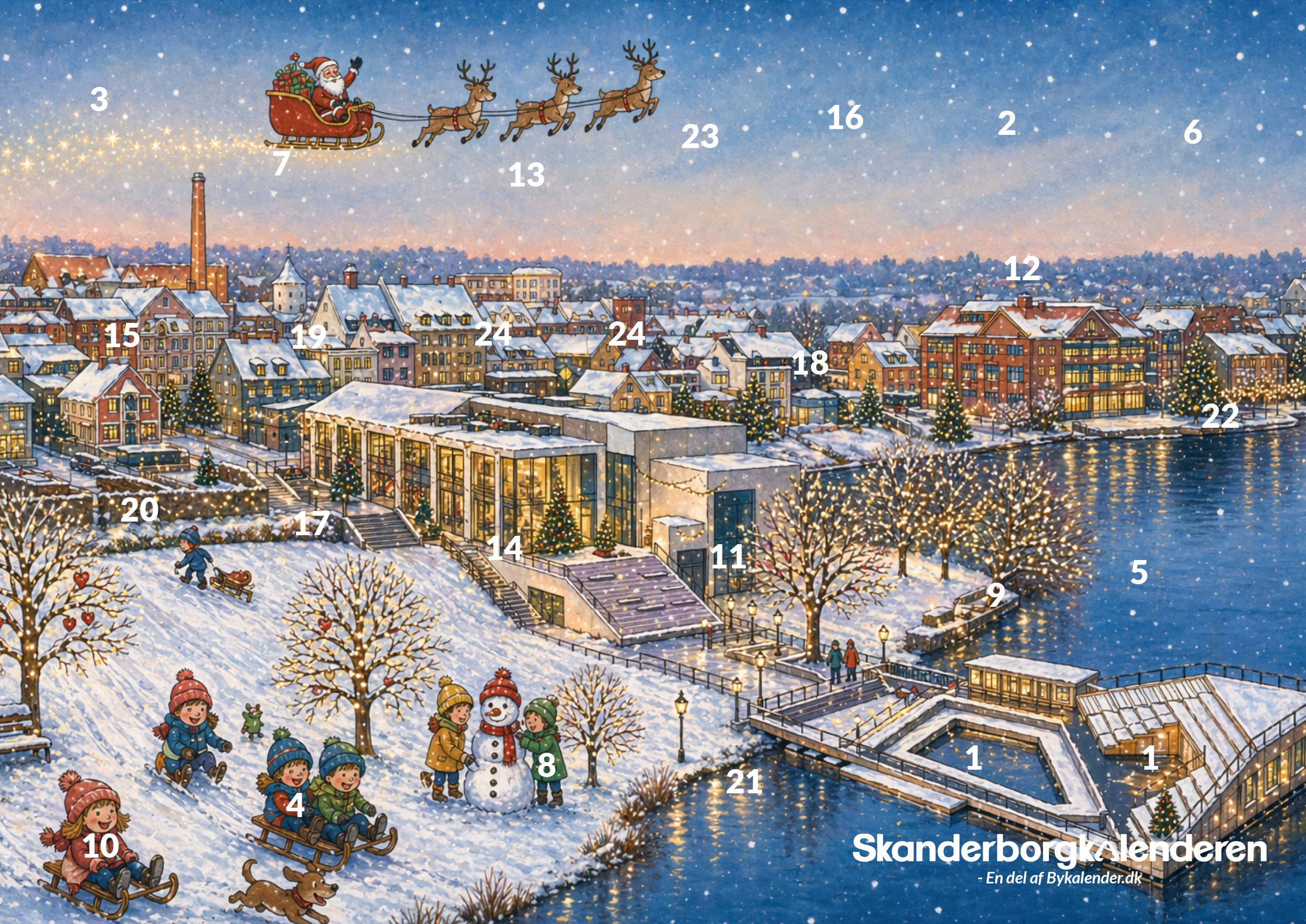 Bykalender Skanderborgkalenderen Julekalender 5745000928231