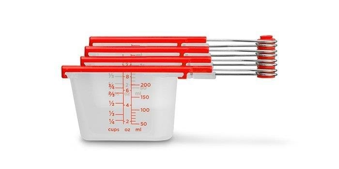 Dreamfarm Levups Red/Clear Measuring set Køkkenredskab DFLV2430