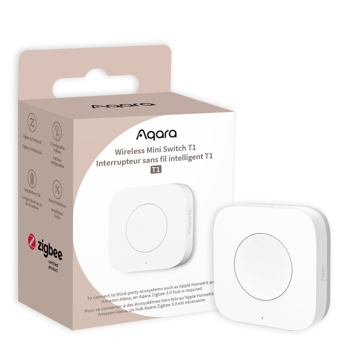 Aqara Wireless Mini Switch T1 Smart Home WB-R02D