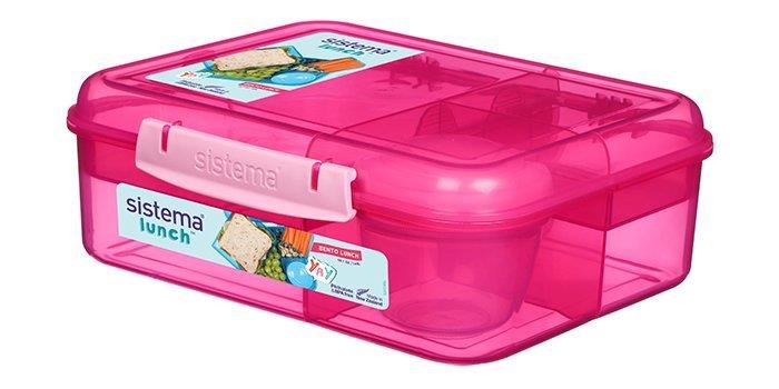 Sistema Bento Lunch 1.65 litre - Pink Køkkentilbehør 41690-9414202416902
