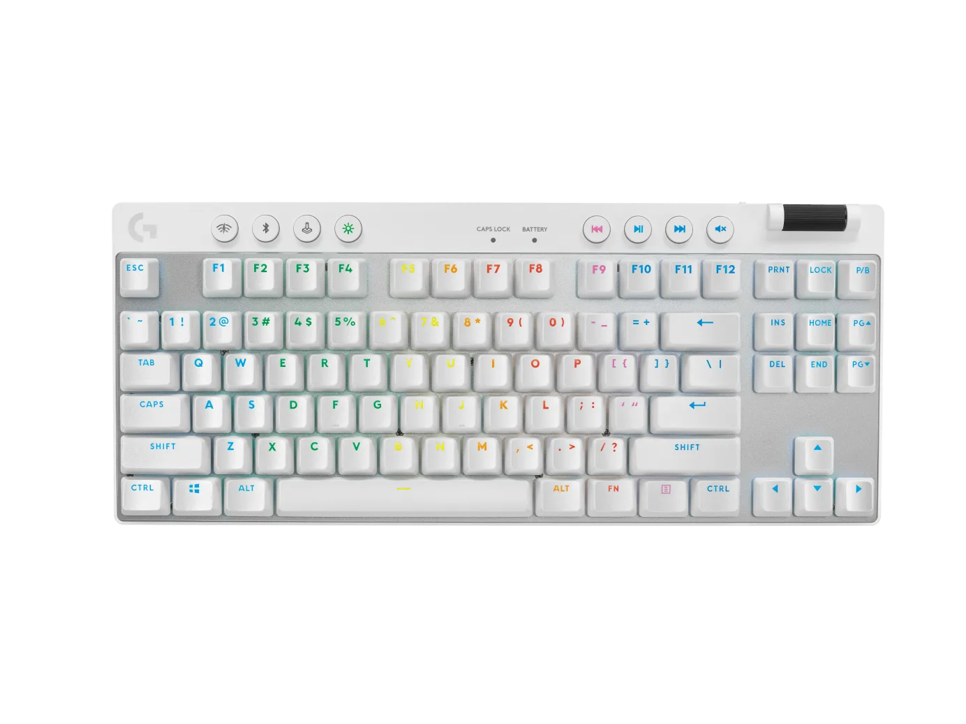 Logitech G PRO X TKL - Logitech GX Brown (Tactile) - Tactile - Gaming Tastatur - Uden Numpad - Nordisk - Hvid Tastatur 920-012146