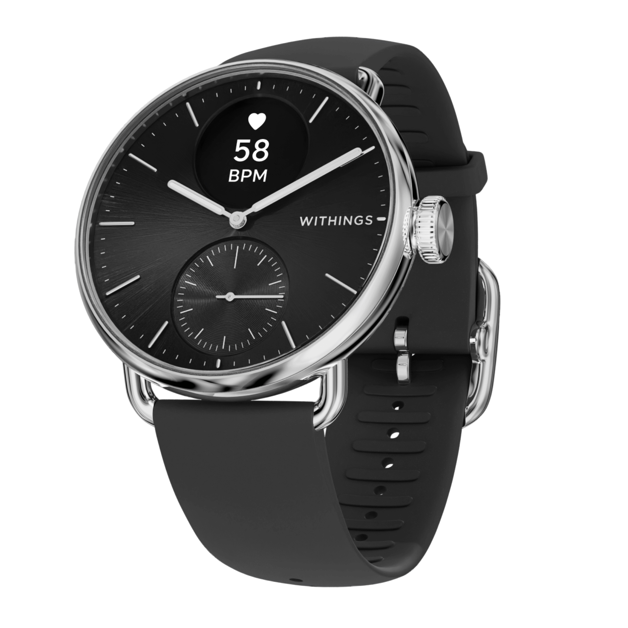 Withings Scanwatch 2 - 38mm - Black Smartwatch Sølv HWA10-model 1-All-Int
