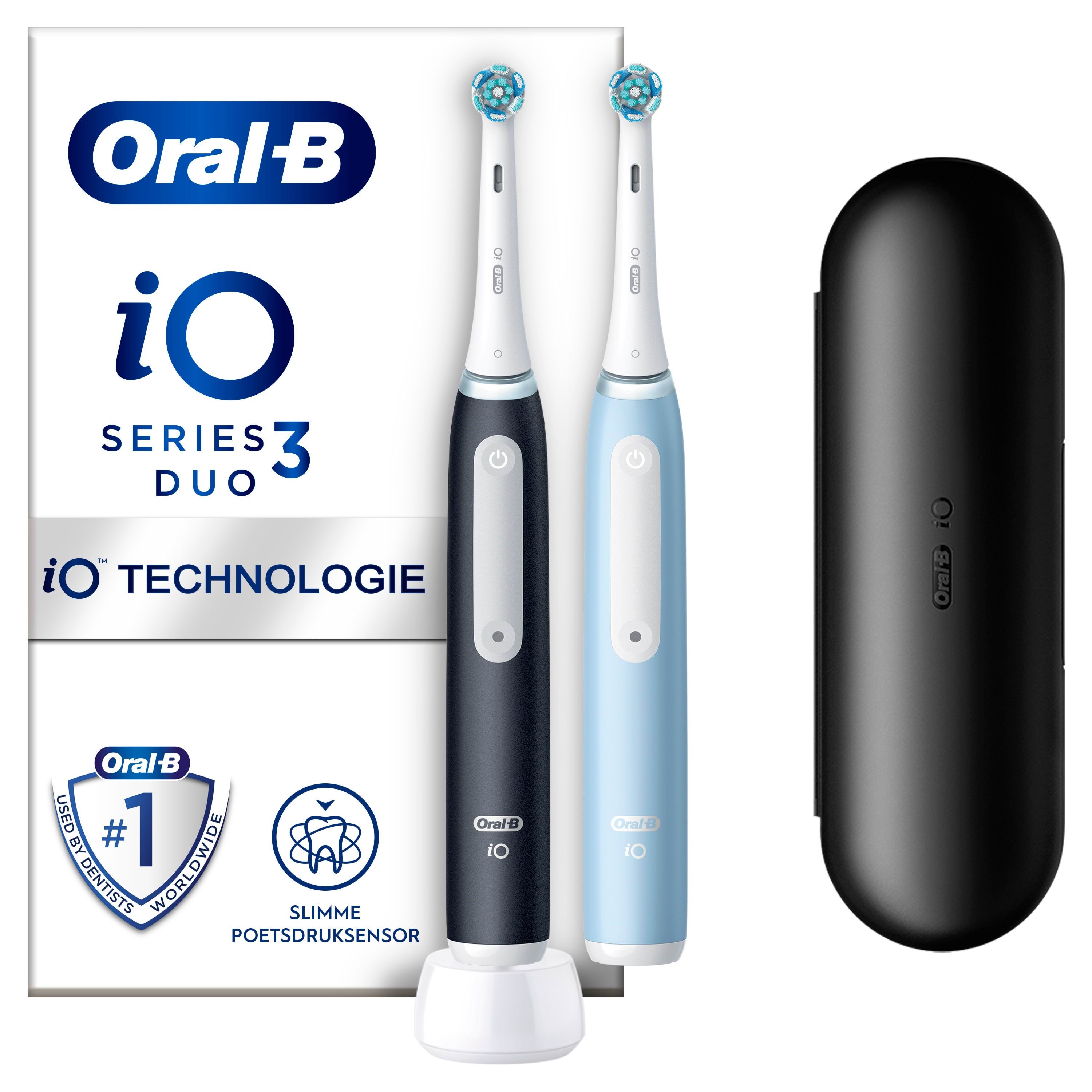 Oral-B Eltandbørste iO3 Duo Matt Black / Ice Blue El Tandbørste 8006540731659