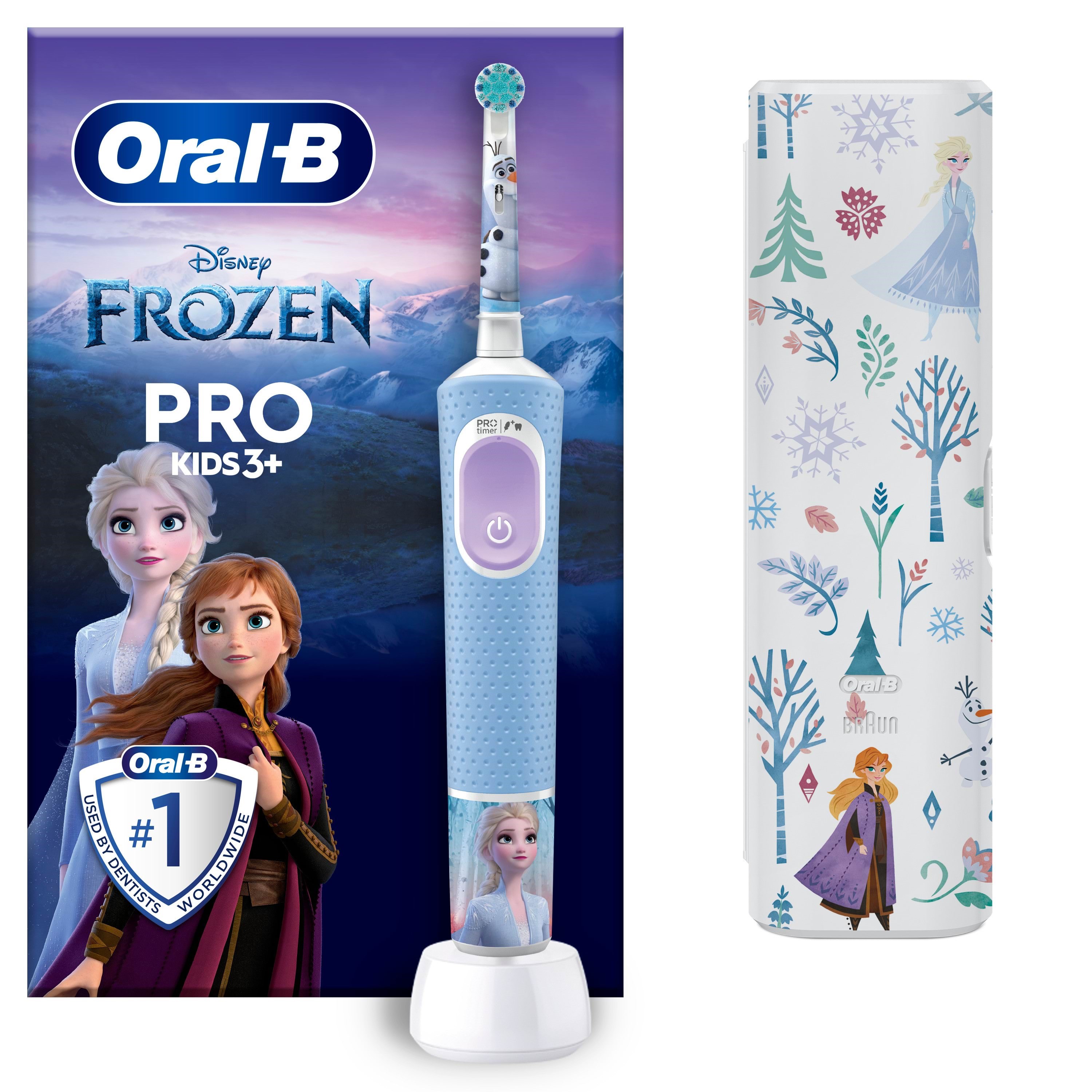 Oral-B Eltandbørste Vitality Pro Kids Frozen + case El Tandbørste 8006540773178