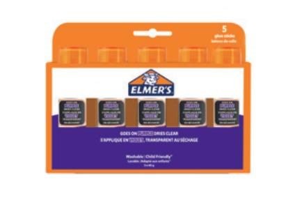 Elmer's Disappearing Purple limstifter | 40 g | 5 styk Kreativt Legetøj 2143884