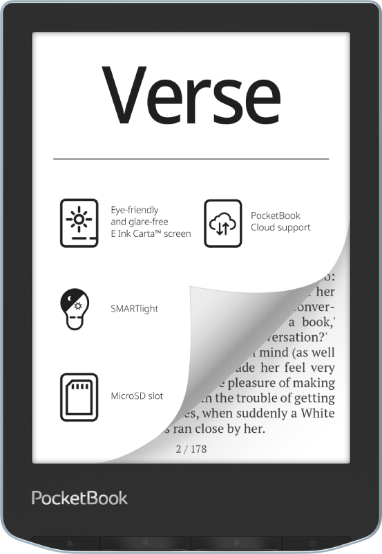 PocketBook Verse - Bright Blue E Bogslaeser PB629-2-WW