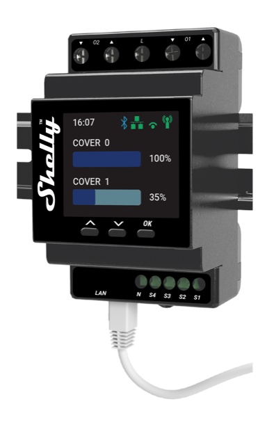 Shelly Pro Dual Cover PM - WiFi dobbelt jalousistyring Smart Home Shelly_Pro_PM