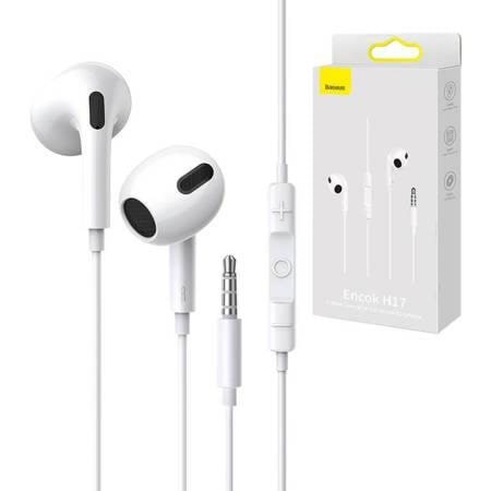 Baseus Encok H17 Earphones (white) Hovedtelefoner Og Headset Hvid NGCR020002
