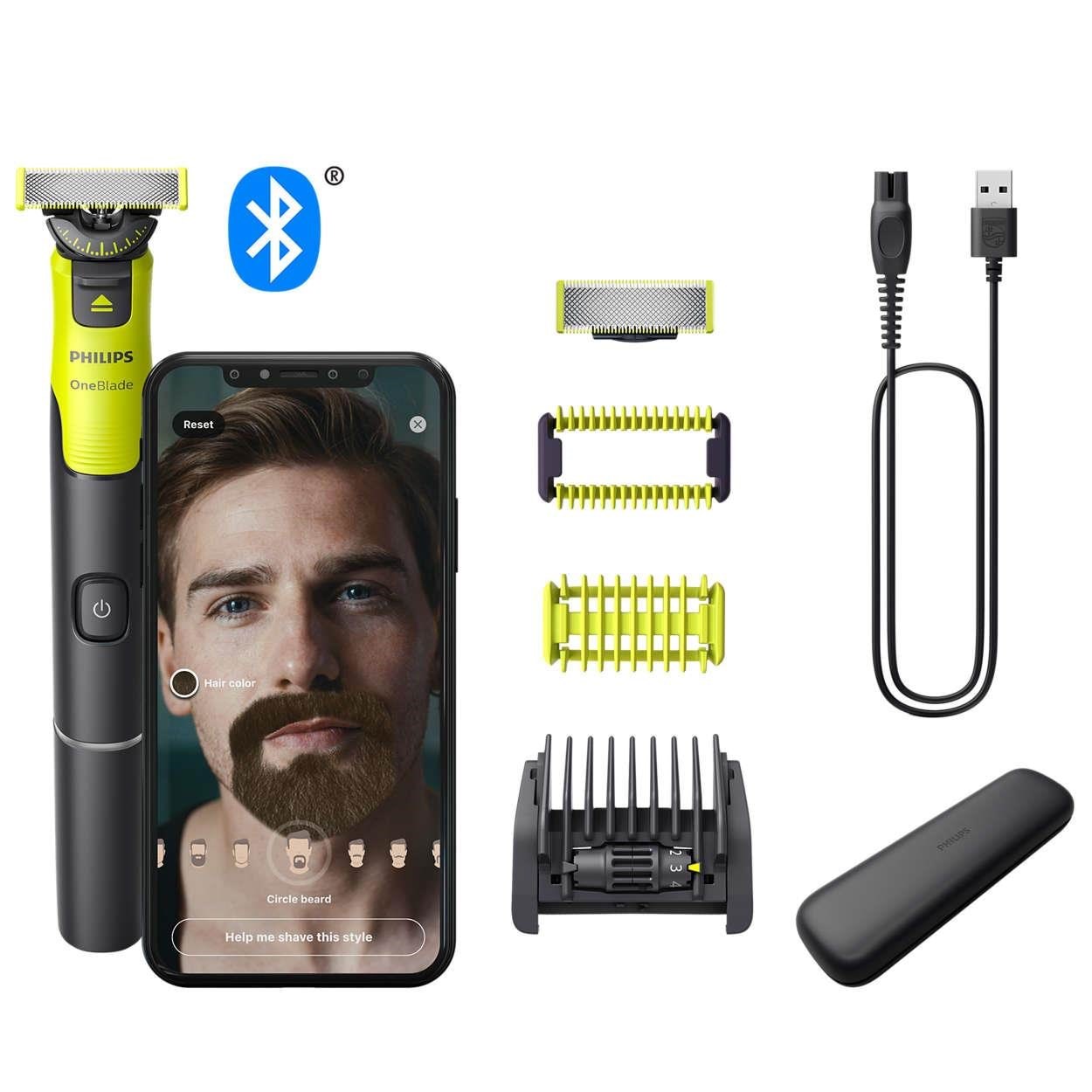Philips Skægtrimmer OneBlade 360 Med Tilslutning Til Ansigt Og Krop Hårtrimmer QP4631/65