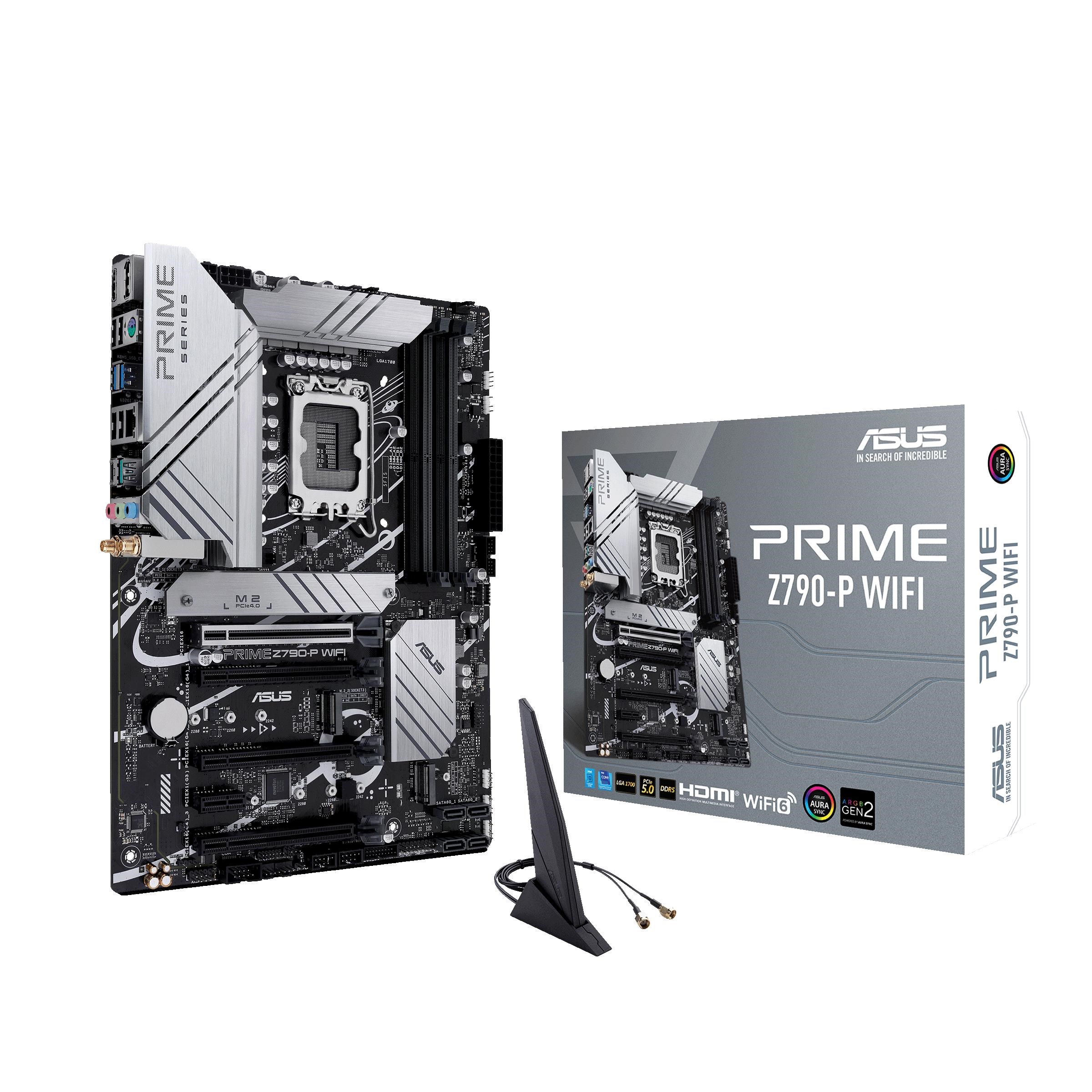 ASUS PRIME Z790-P WIFI (V2) Bundkort - Intel Z790 - Intel LGA1700 - DDR5 RAM - ATX