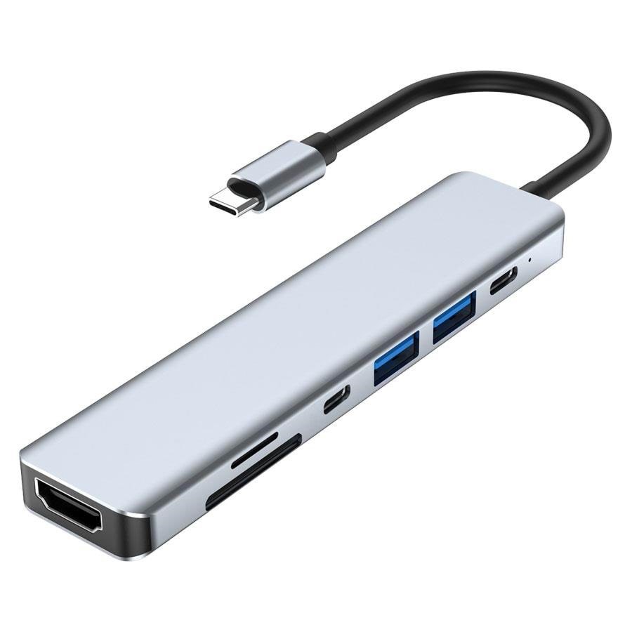 Lippa 7-in-1 87W USB-C PD 4K HDMI Hub USB hub - 7 ports Usb Hub LPGQ22H118