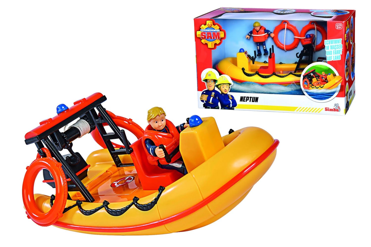 Simba Sam Neptune Boat incl. Figurine Legetøjsbil 109252571