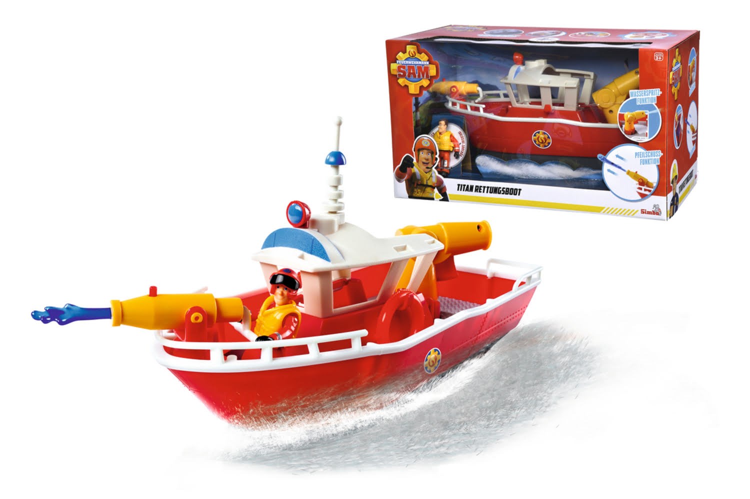 Simba Sam Titan Fireboat Legetøjsbil 109252580