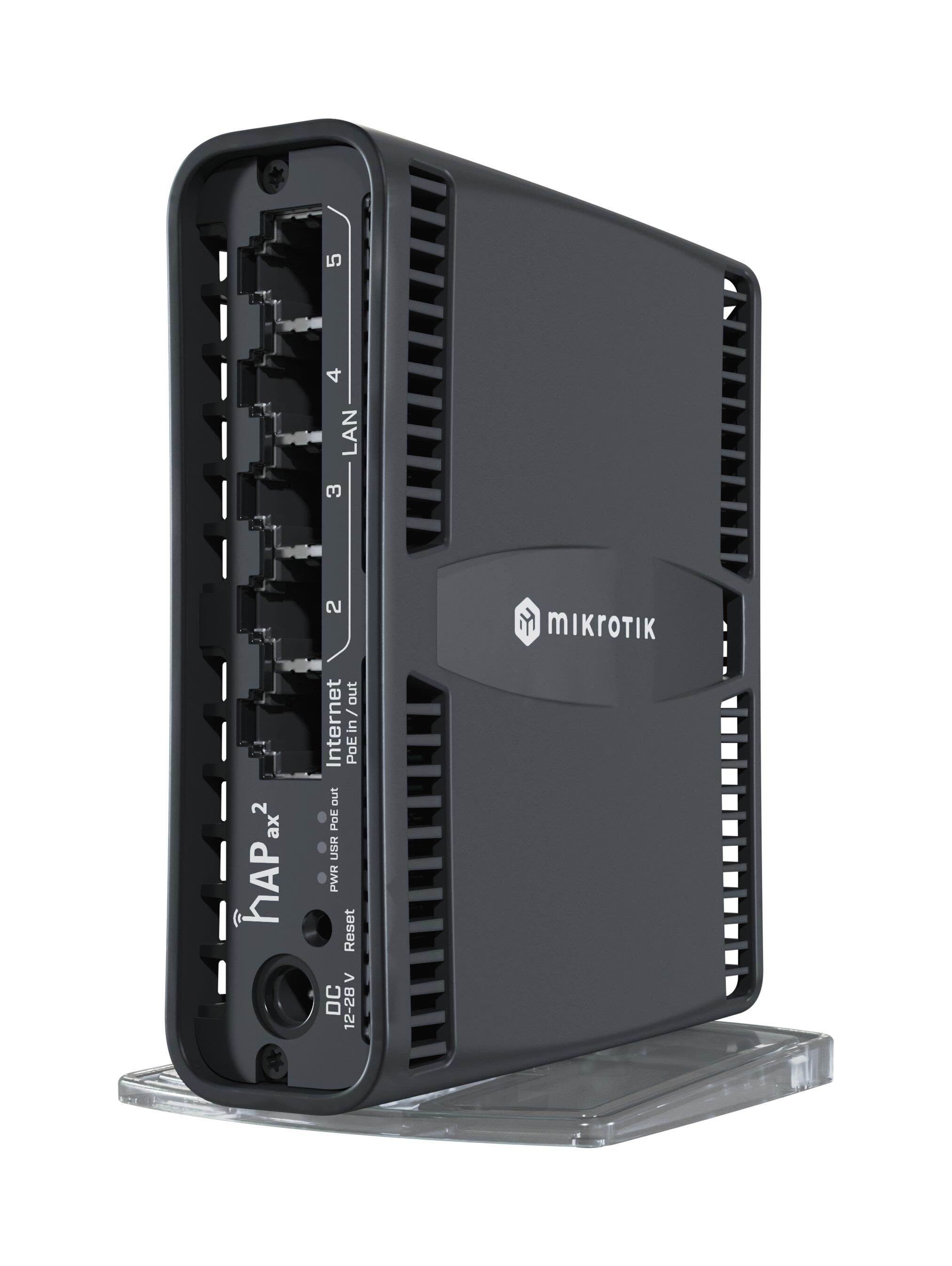 MikroTik hAP ax² - wireless router - Wi-Fi 6 - desktop wall-mountable - Wireless router Wi-Fi 6 Router C52iG-5HaxD2HaxD-TC