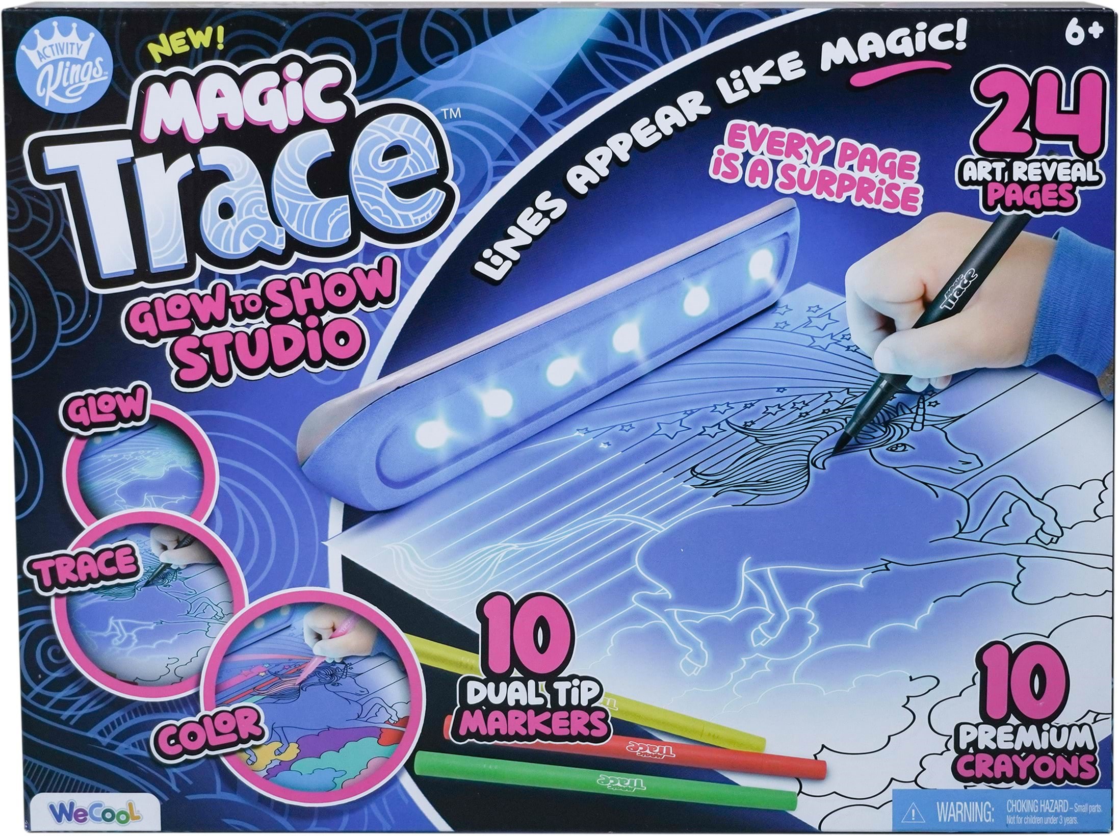 Magic Trace Tegne-legesæt med magisk lys Kreativt Legetøj 40279