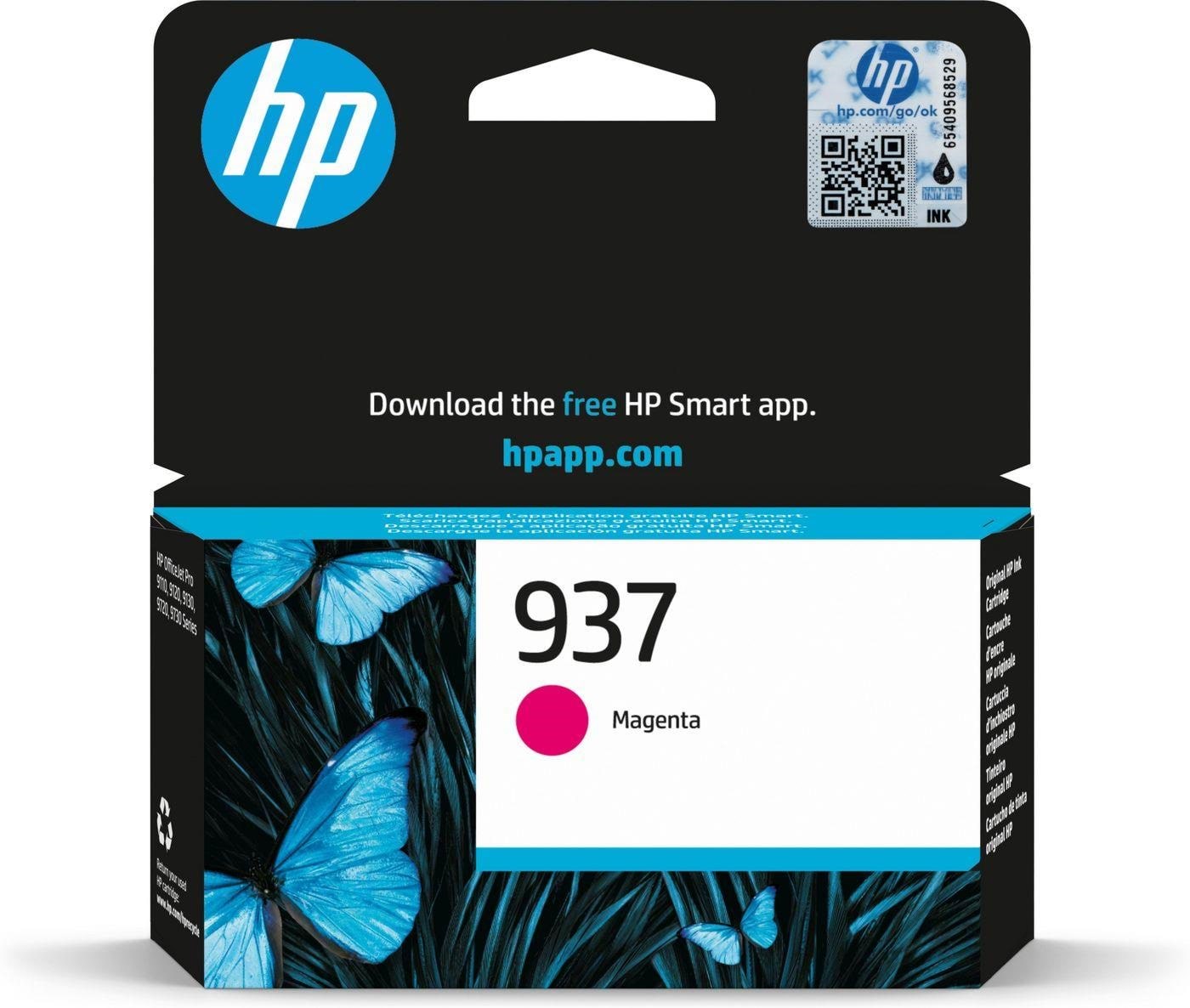 HP 937 / 4S6W3NE - Magenta Ink Printerpatron Og Toner