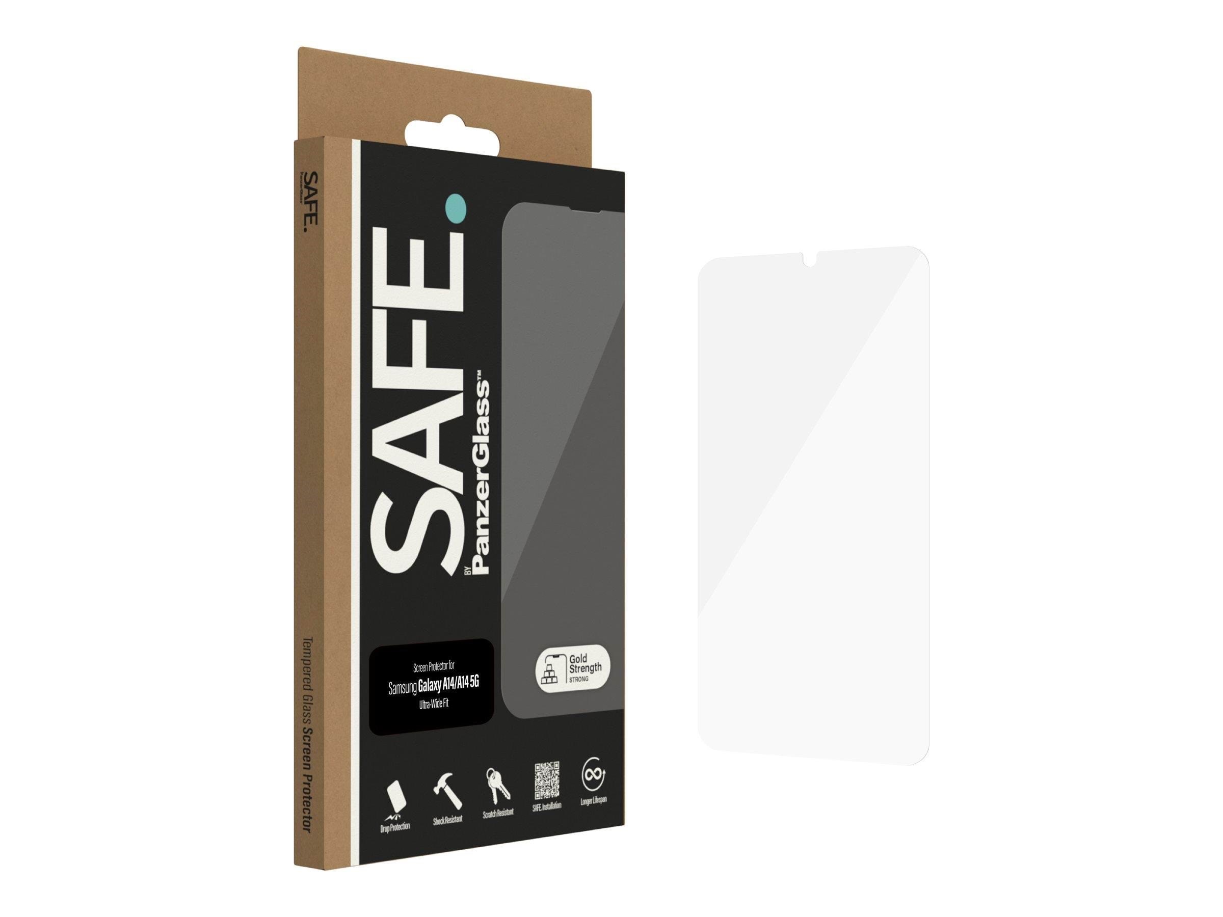 SAFE by PanzerGlass Screen Protector Samsung Galaxy A14 | A14 5G | Ultra-Wide Fit