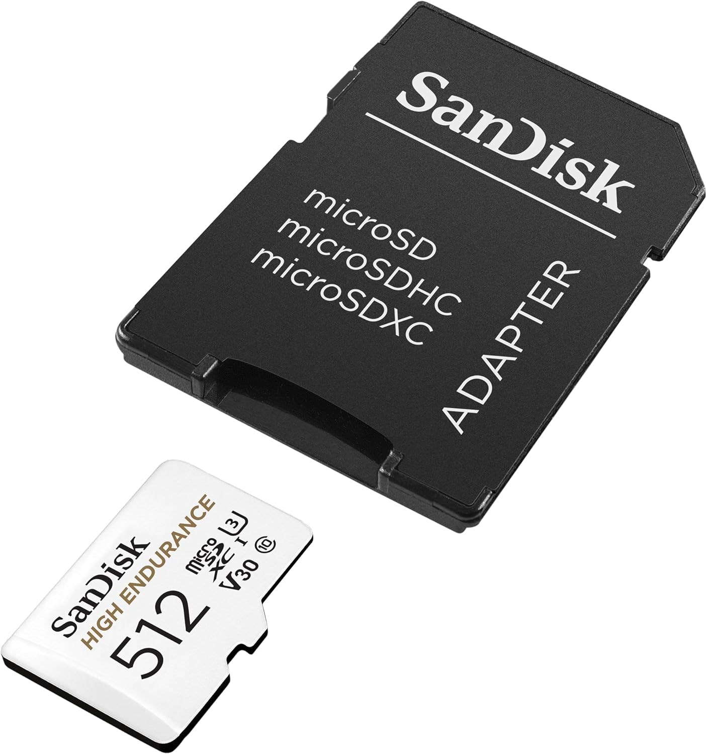 SANDISK High Endurance microSD/SD - 100MB/s - 512GB Hukommelseskort SDSQQNR-512G-GN6IA
