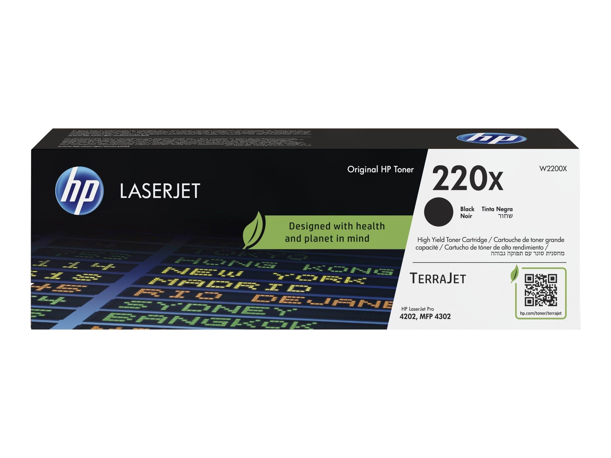 HP 220X / W2200X - High Yield - Black Toner Printerpatron Og Toner Sort