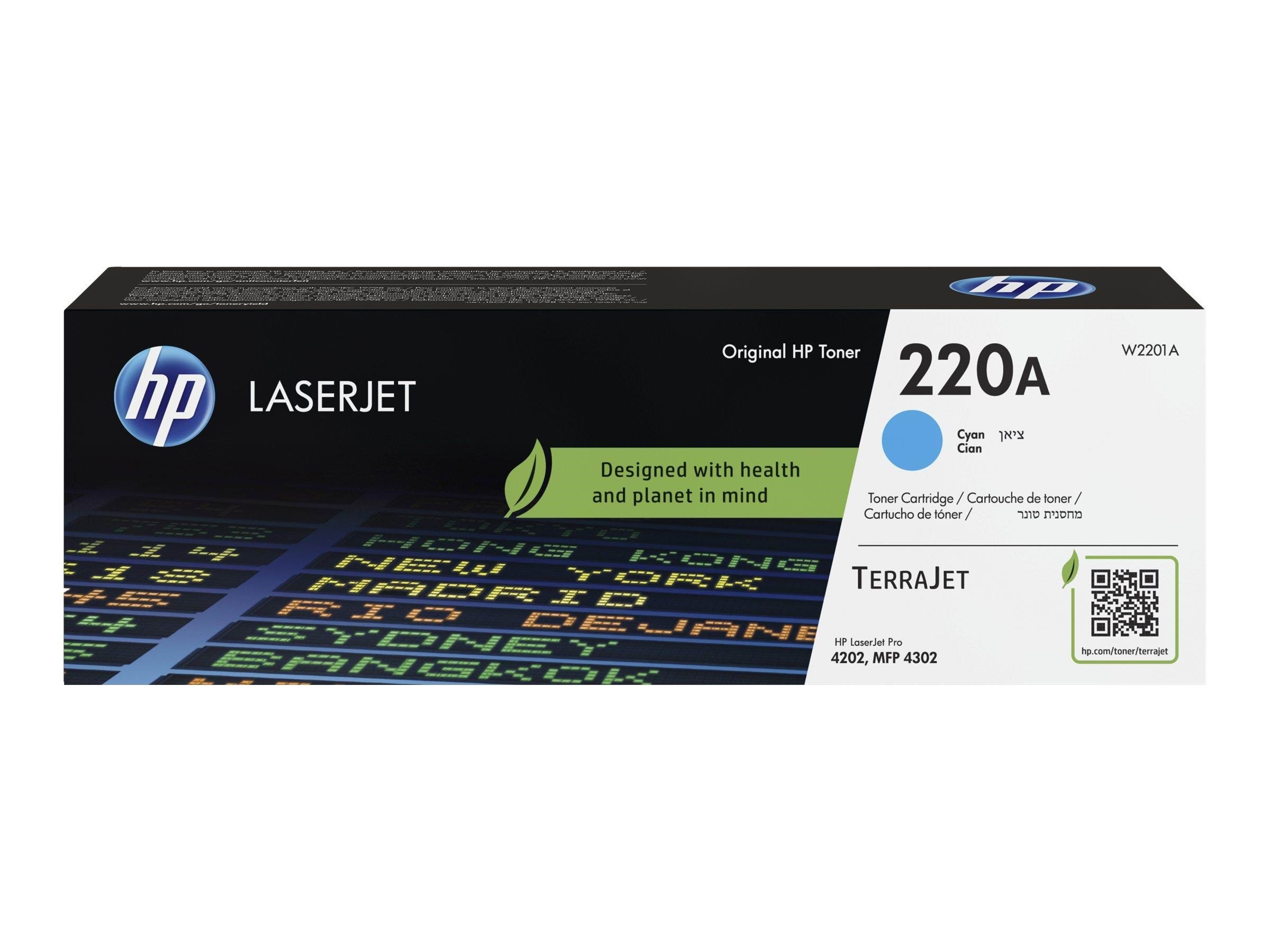HP 220A / W2201A - Cyan Toner Printerpatron Og Toner