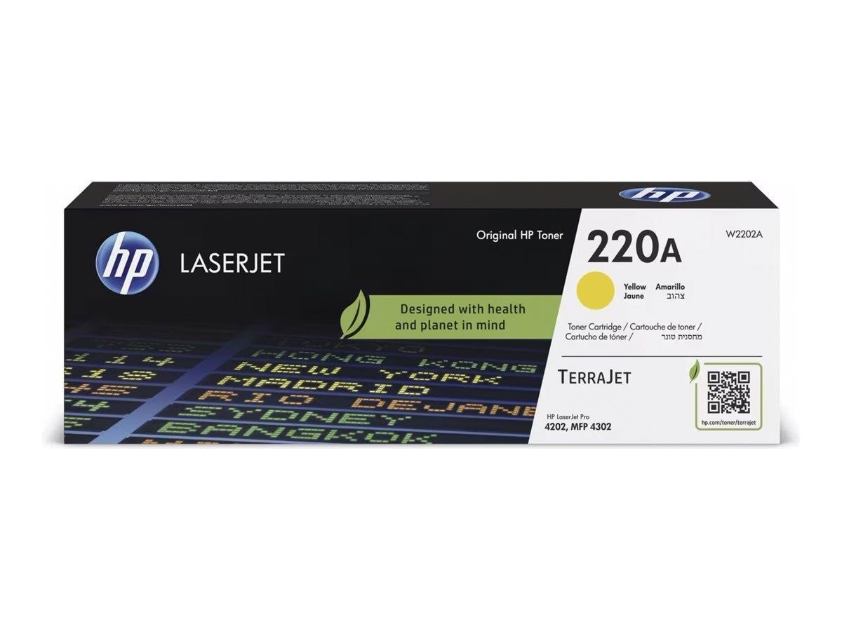 HP 220A / W2202A - Yellow Toner Printerpatron Og Toner Gul