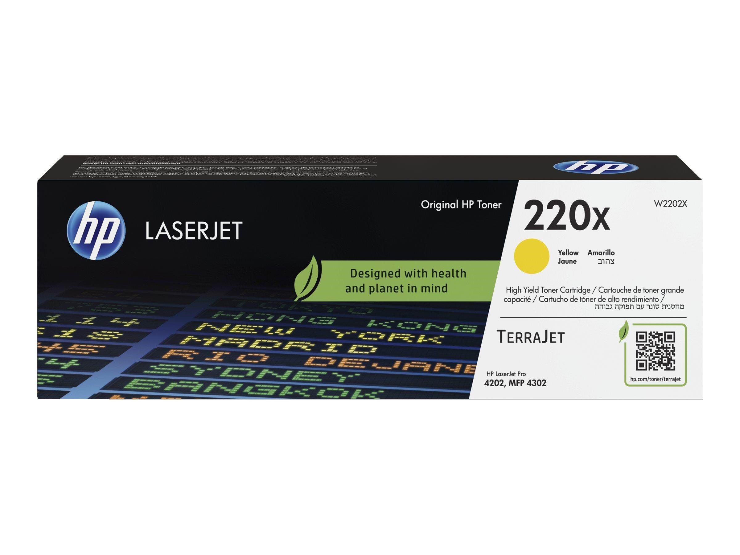 HP 220X / W2202X - High Yield - Yellow Toner Printerpatron Og Toner Gul