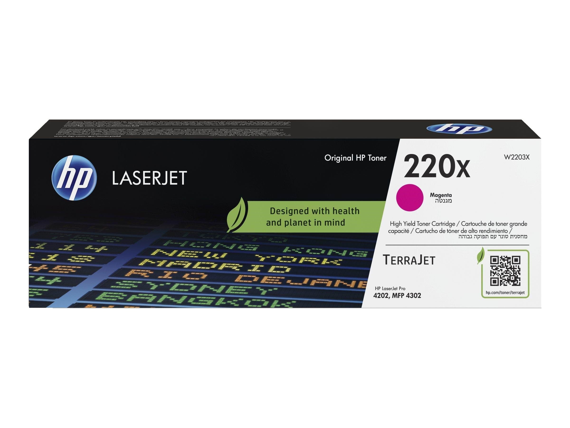 HP 220X / W2203X - High Yield - Magenta Toner Printerpatron Og Toner