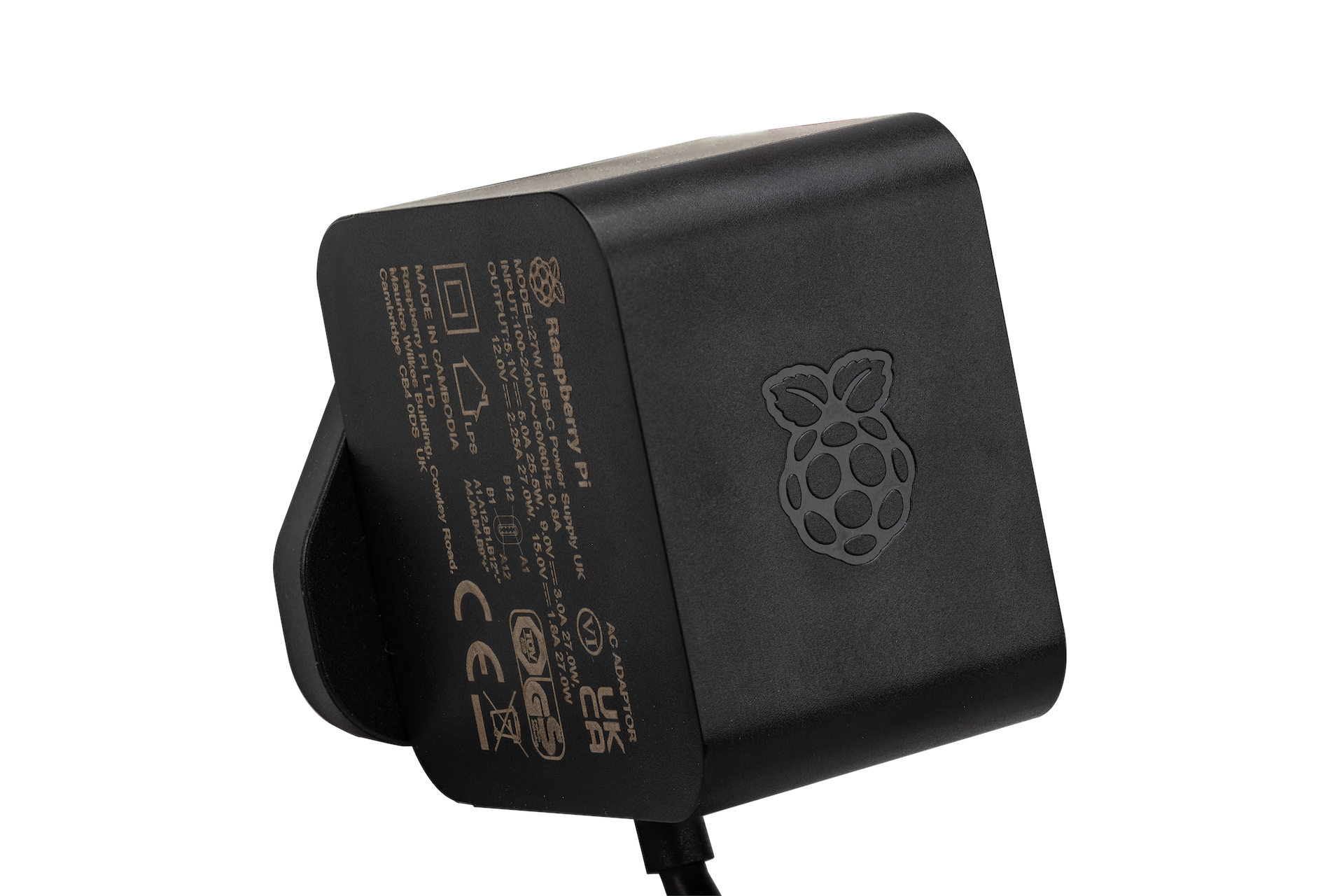 Raspberry Pi 5 Powersupply - USB-C - Black Mini Pc SC1157