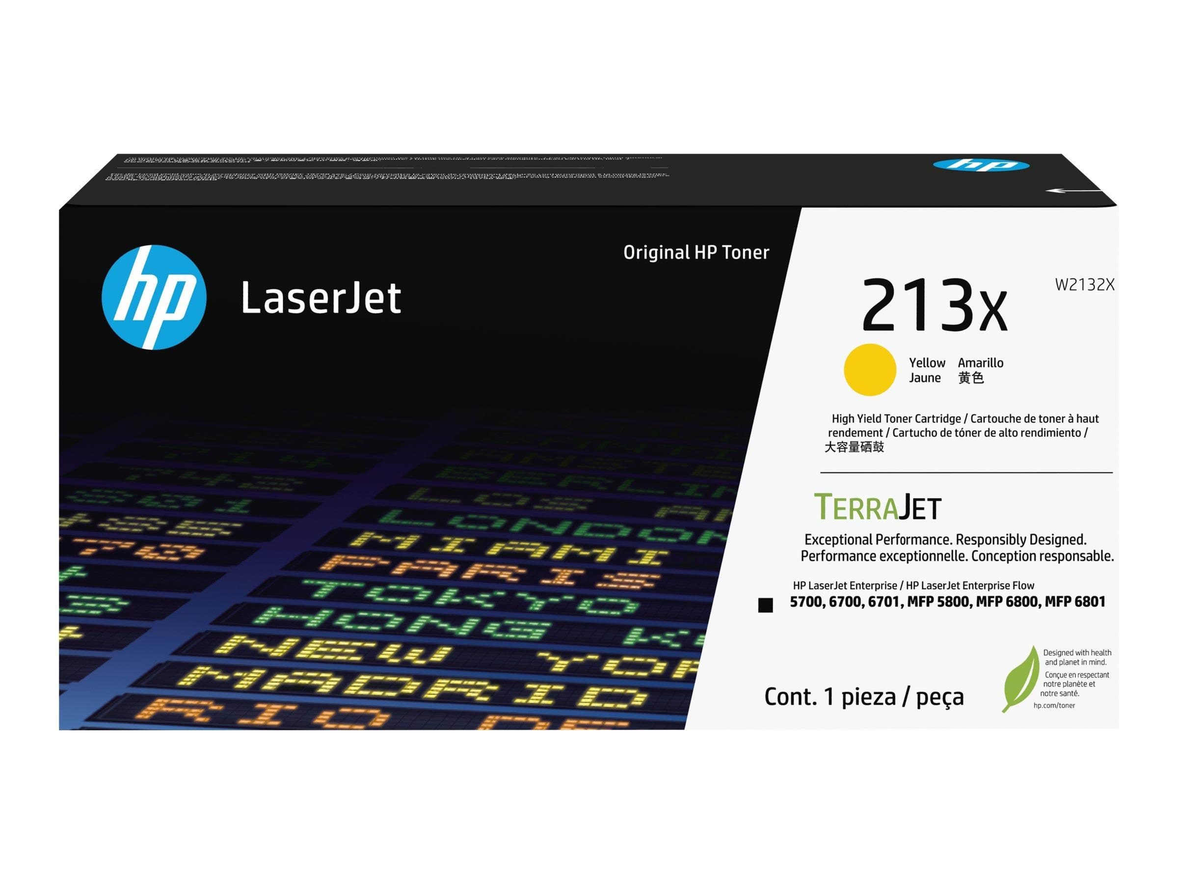 HP 213X / W2132X - Yellow Toner - High Yield Printerpatron Og Toner Cyan